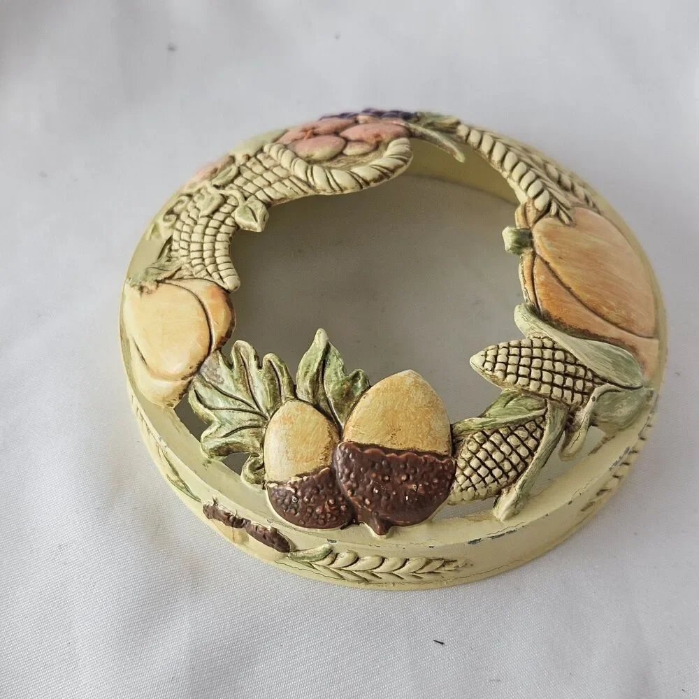 Yankee Candle Fall Bountiful Indian Corn Acorns Illuma Lid Topper Retired